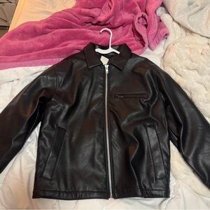 Abercrombie & Fitch Black Leather Jacket